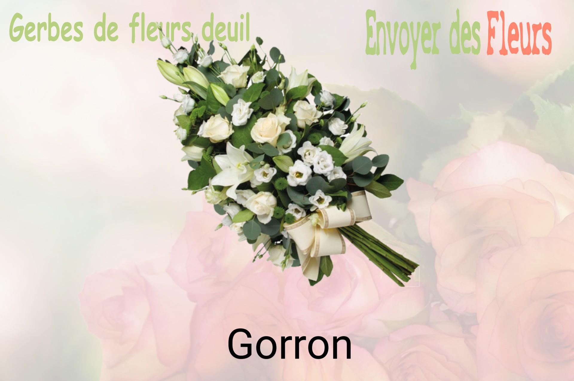 Gerbe de fleurs de deuil livrée à Gorron